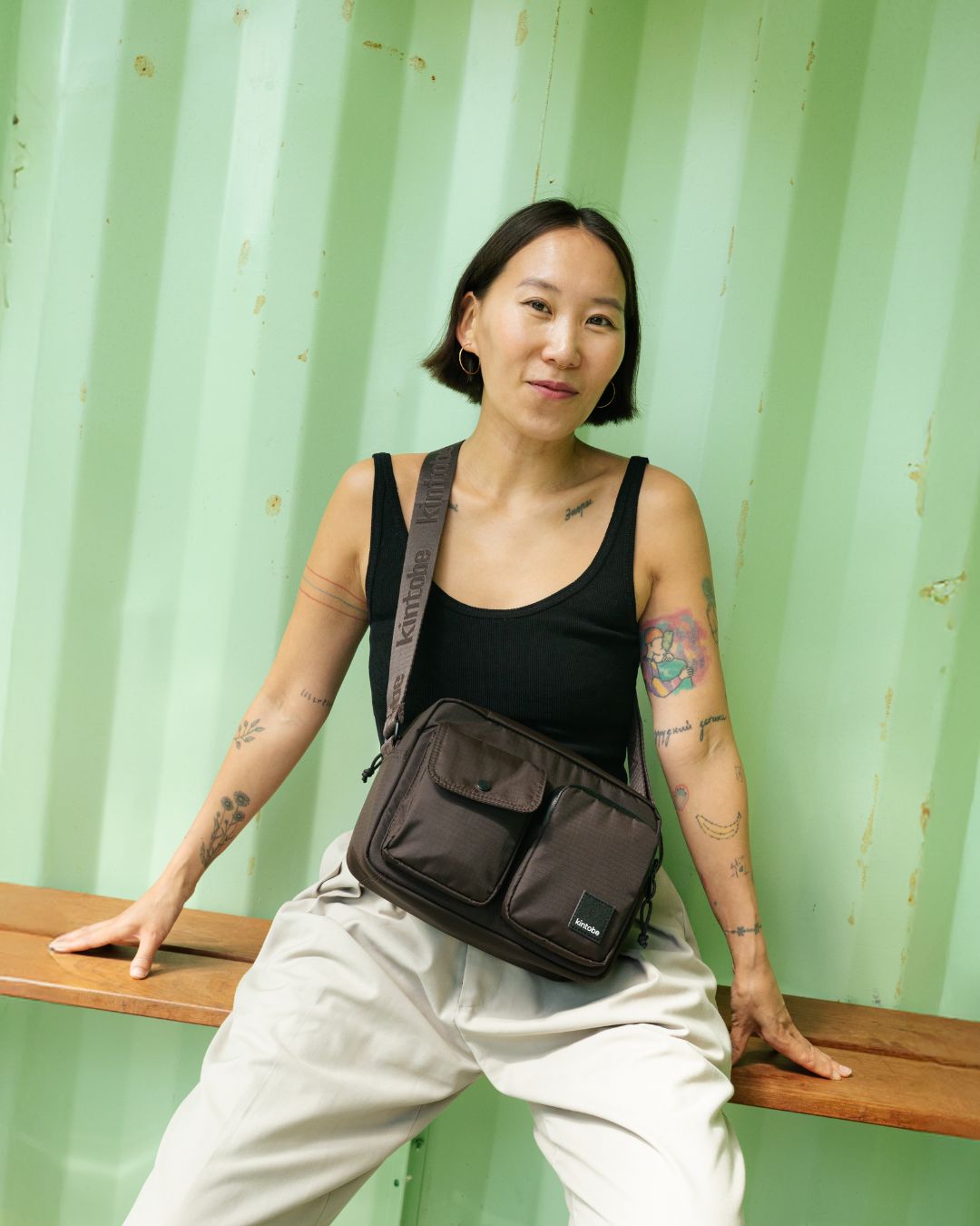 Kintobe MILES Crossbody taske - Downtown Mocha