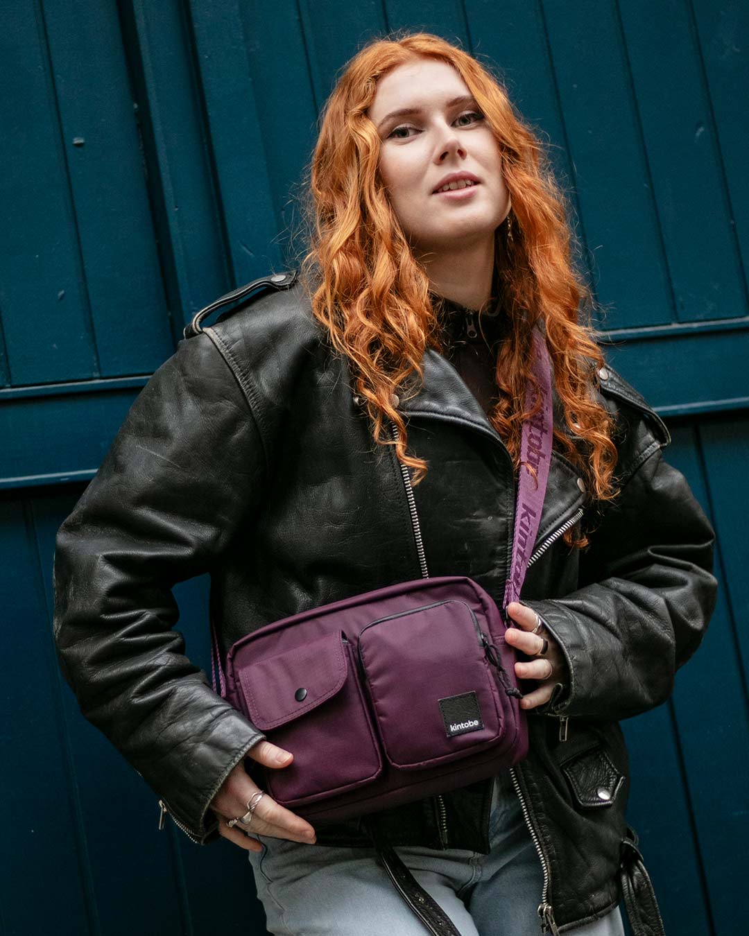 Kintobe MILES Crossbody taske -  Deep Aubergine
