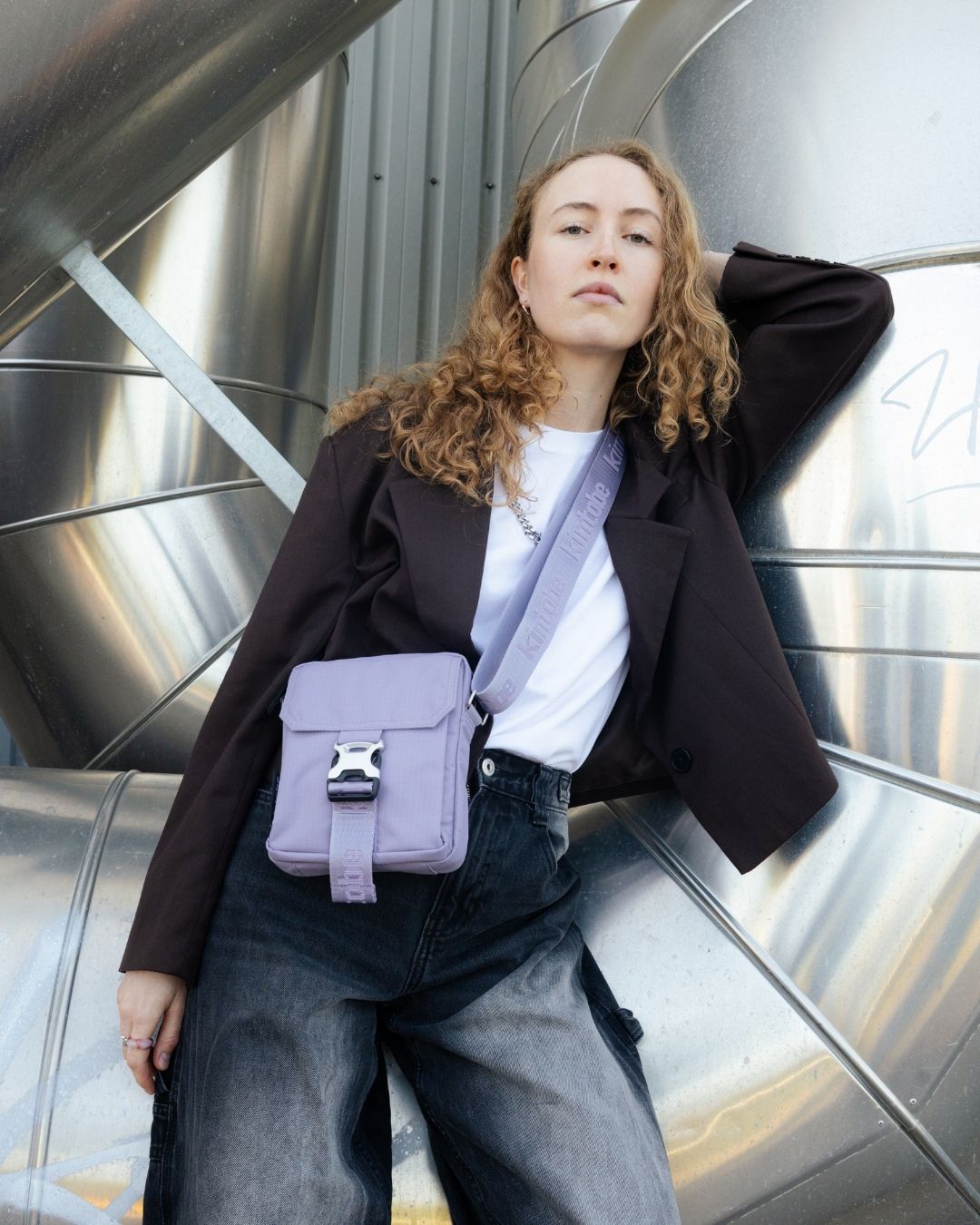 Kintobe NICO Crossbody taske - Concrete Lilac