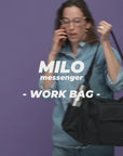 Kintobe MILO Messenger Taske - Jet Black
